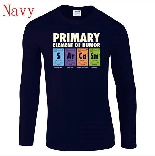 

Periodic Table Of Humor Man's Funny long sleeve T Shirt S Ar Ca Sm Science Primary Elements Chemistry T-Shirt Tees