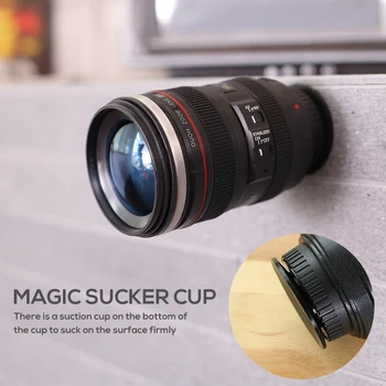

Hot Camera Lens Coffee Mug Stainless Steel Sealed with Lid Photographer Camera Mug Travel Coffee Cup Coffee Mugs for Men Women 4