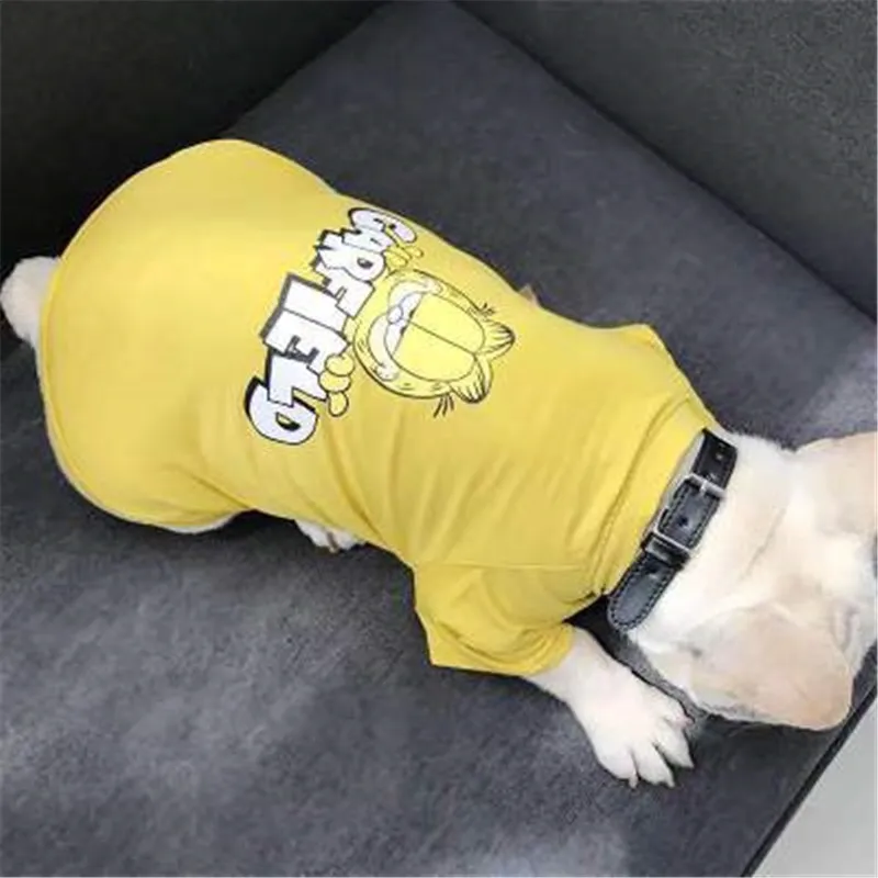 Летняя одежда для домашних животных с героями мультфильмов котов пижамы женская