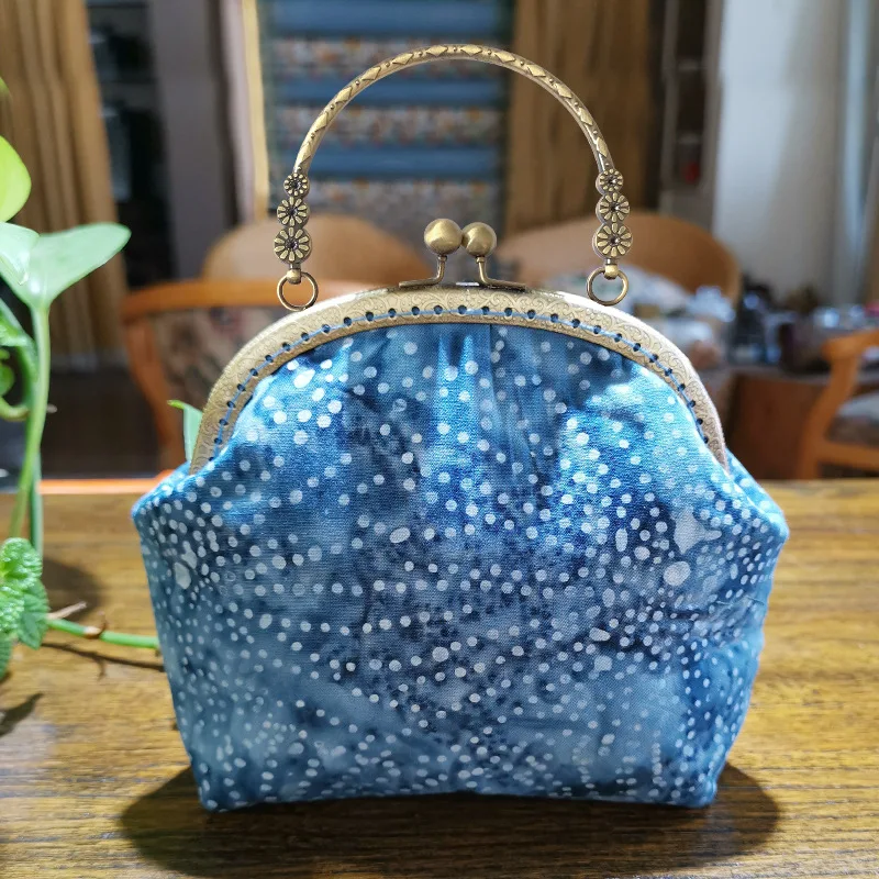 DIY Ribbon Embroidery Bag Set Handmade Needlework Kits Cross Stitch Chain Bag Swing Purse Wallet 3D