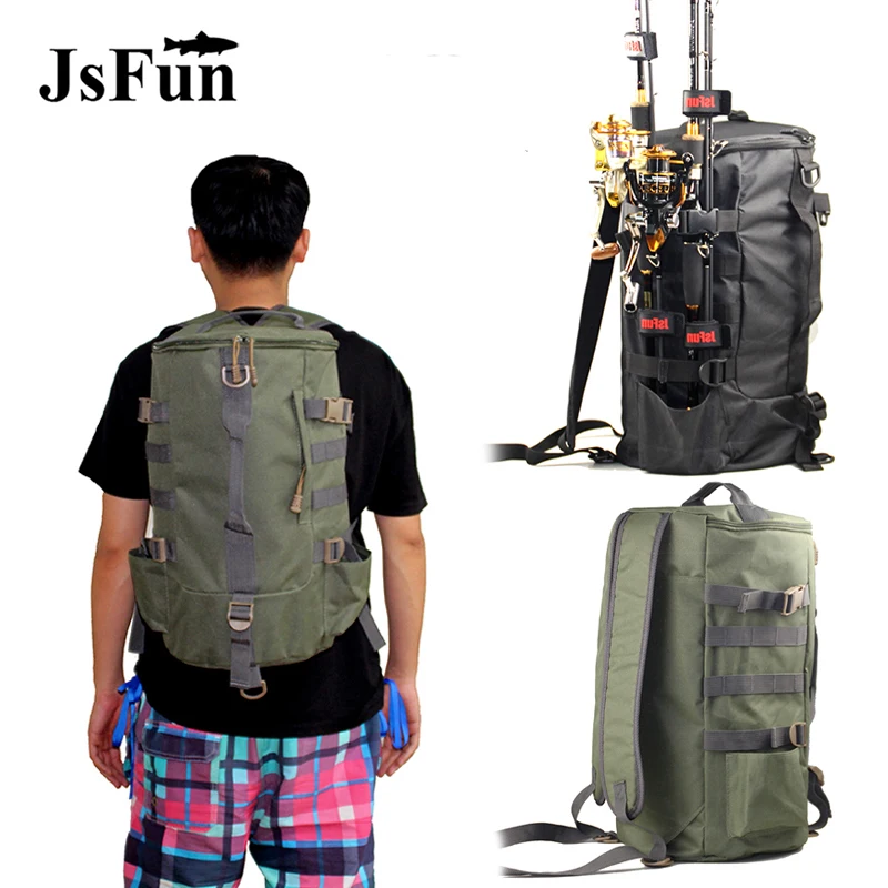 Multifunctional Fishing Tackle Bag Outdoor Travel Backpack Single