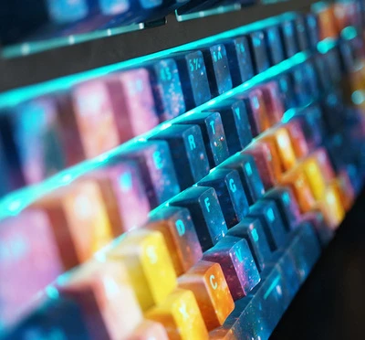 Céu Estrelado Abs Personalidade Teclado Mecânico Keycaps Impressão de Transferência de Água 104 Chaves Tampas Chaves para Filco - Imagem 3