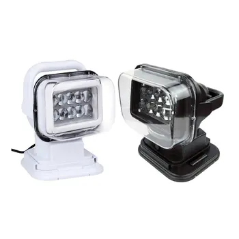 

7 inch Led Remote control Searchlight 50W Led Wiring Harness Control Lamps For Truck SUV Boat Marine Portable Spotlights