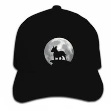 Принт бейсбольная кепка под заказ хип хоп бультерьер миниатюрное Затмение полная луна Хэллоуин C мужской солнцезащитный козырек Кепка
