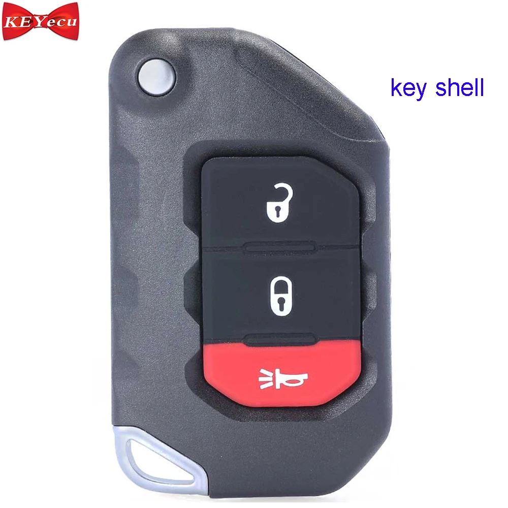 KEYECU для Jeep Wrangler пульт дистанционного управления чехол Fob для OHT1130261 68292942