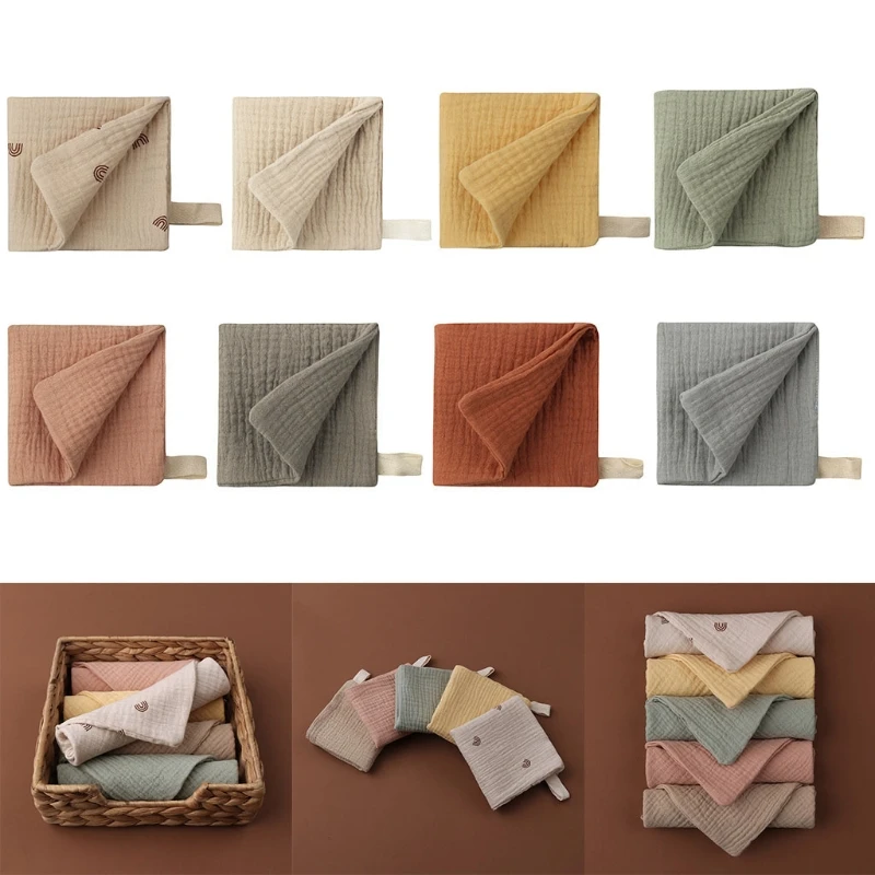 

Baby Handkerchief Soft Burp Cloth Wipe Cloth Newborn Face Towel Bibs 30x30cm 77HD