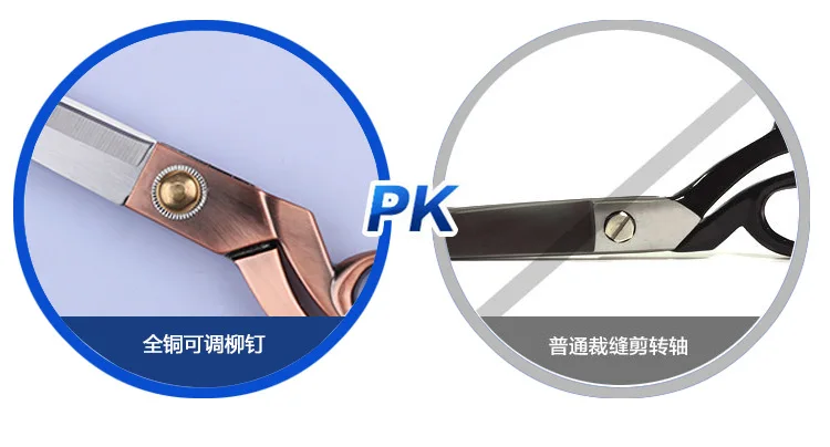 Yangjiang Manufacturers Currently Available Zinc Alloy Dressmaker's Shears Household Sewing Clothing Big Scissors Stainless Stee