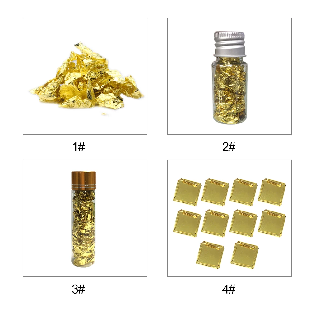 24K Gold хлопья съедобные Еда украшения Фольга Бумага кухни мусс для торта Формы