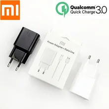 Зарядное устройство Xiao mi,, QC 3,0, 18 Вт, быстрая зарядка, адаптер питания, usb type c для mi 8 9 lite 9t 9se mi a3 a2 redmi note 7 8 pro