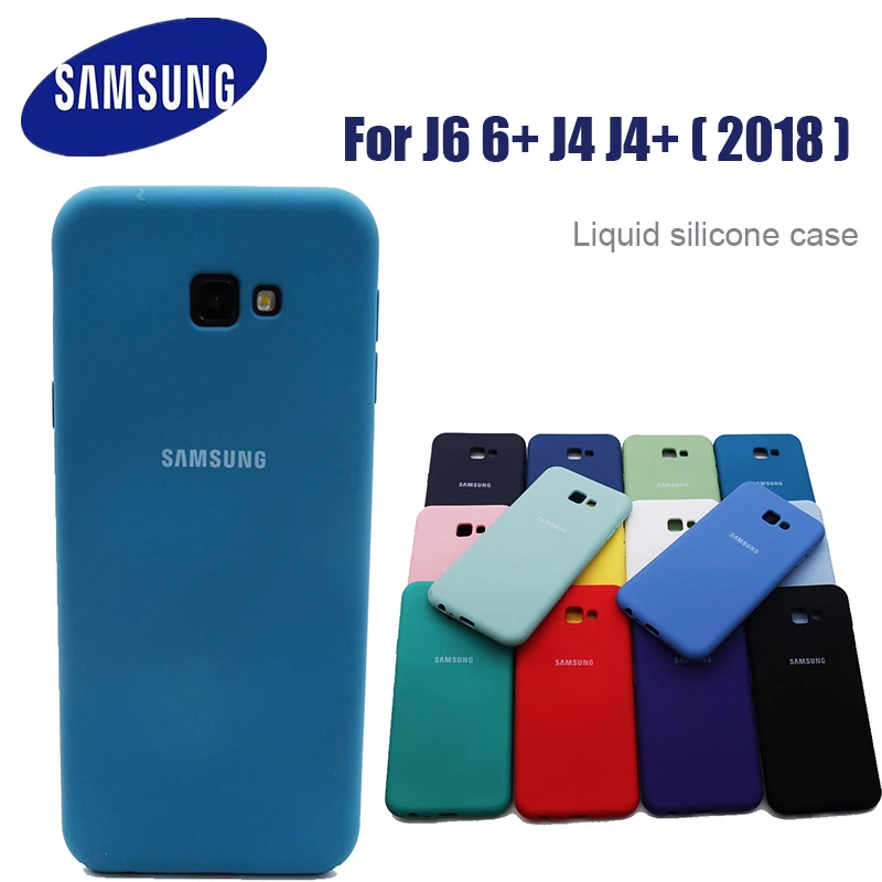 For Samsung Galaxy J4 J6 plus Case For Samsung  J4+ J6+ Cover soft Liquid Silicone Phone Case For Samsung Galaxy  j6 j4 plus floating waterproof phone case