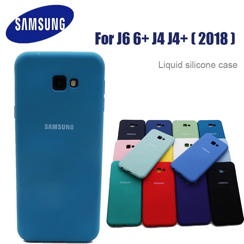 Чехол для Samsung Galaxy J4 J6 plus чехол + мягкий из жидкого силикона j6 j4 | Мобильные