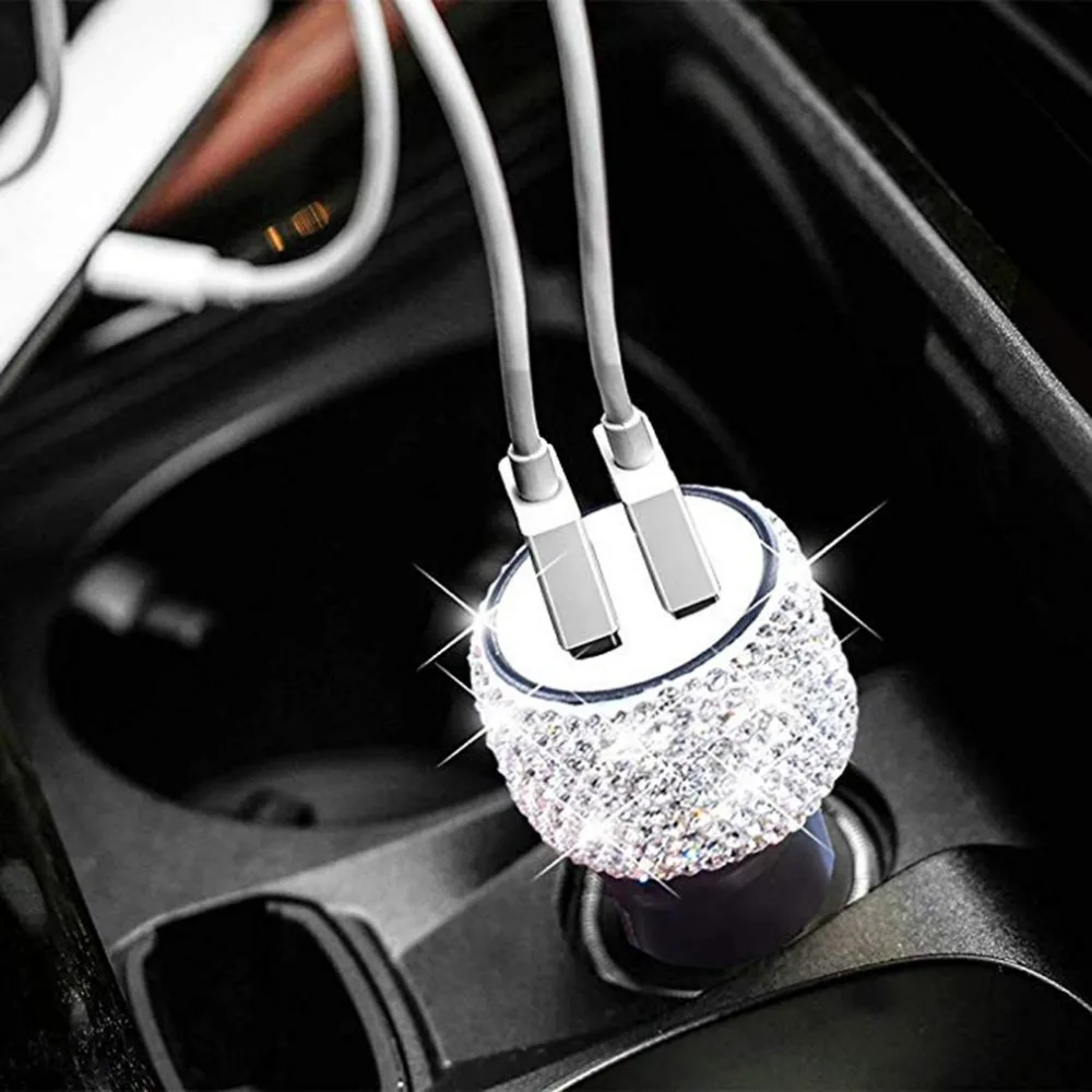Универсальное автомобильное зарядное устройство с двумя usb-портами 3,1 а для Xiaomi samsung S8 iPhone 11X8 Plus