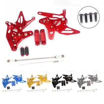 

1 Set New Motorcycle Adjustable Rearsets Foot Pegs For Suzuki SV650 2017 Motor Accessories Aluminum 5 Colors Easy To Install