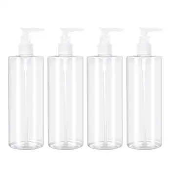 

4pcs Lotion Bottles Refillable 500ml Plastic Soap Containers Empty Bottles Liquid Bottles for Hiking Travel Camping