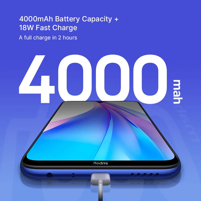 Xiaomi Redmi Note 8T смартфон с восьмиядерным процессором Snapdragon 665 ОЗУ 4 Гб ПЗУ 128 ГБ 4000