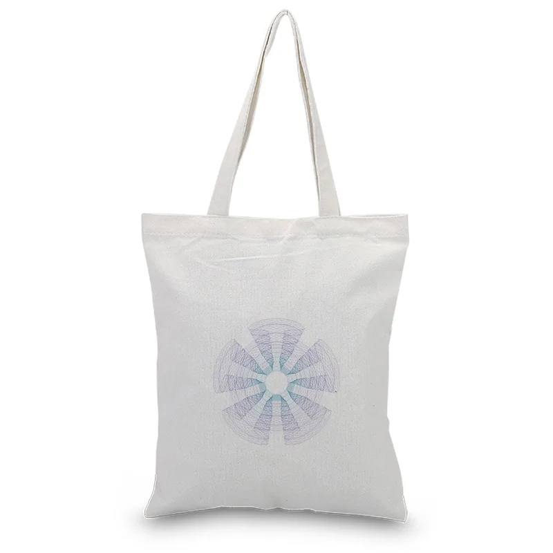 Декоративная Узорчатая сумка Холщовая Сумка на заказ Печать текстовый логотип Сделай Сам ежедневное использование Экологичные многоразовые хозяйственные сумки переработка