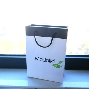 

500pcs/lot Custom Logo Gift Boxes Bags Packaging 250g White Paperboard Matte Coated Luxury Skincare Decoration Euro Shopper Tote