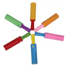 Красочная деревянная Резьбовая одинарная звуковая трубка маленький однорезьбовой кольцевой цилиндр Квак музыкальный ударный инструмент детская игрушка