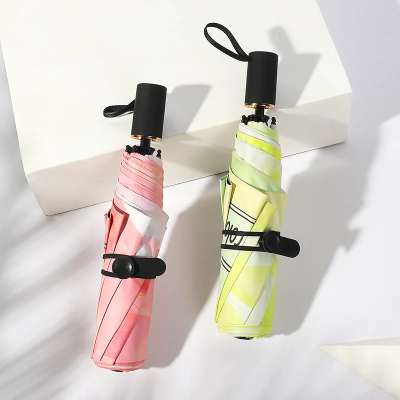 YADA High Quality Dream Color Umbrella Parasol Rain Women Simple uv Umbrella For Women Fashion Brand Windproof Umbrellas YS813