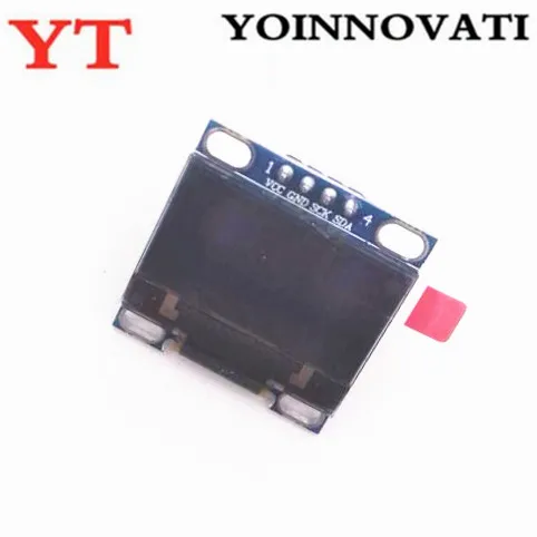 Последовательный белый модуль OLED 10 шт./лот 0 96 дюйма IIC 128X64 I2C SSD1306 12864 LCD VCC GND SCL SDA