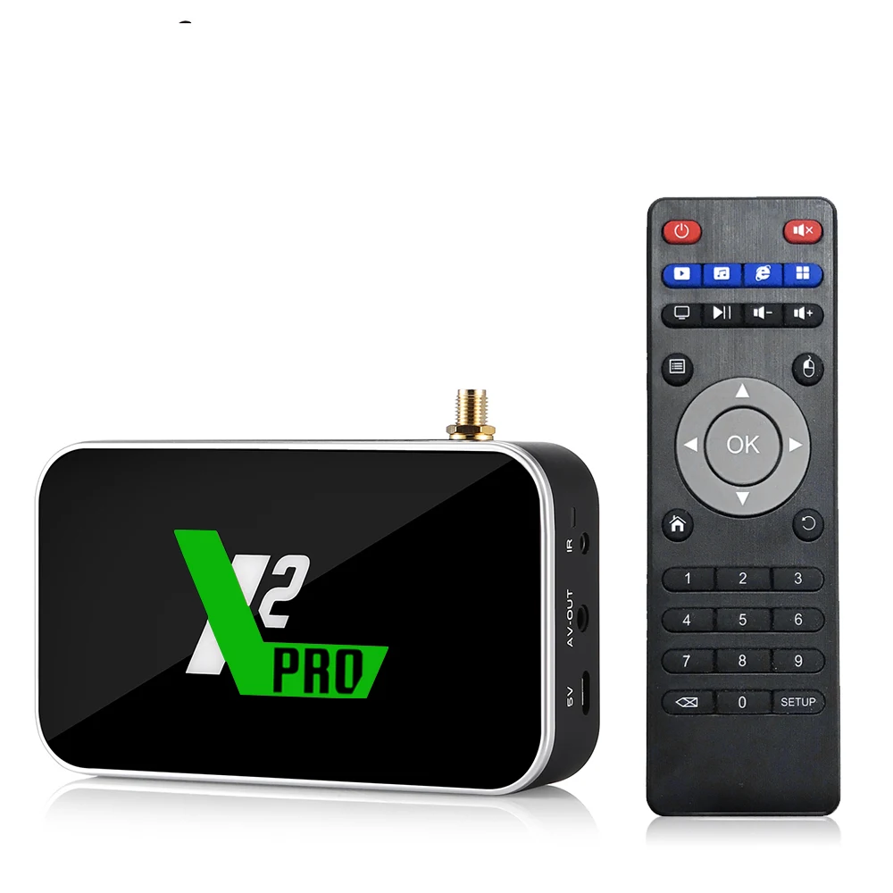 X2 Pro Android 9.0 TV Box Amlogic S905X2 4K Smart Media Player 2.4Ghz/5GHz WiFi 1000M Bluetooth 4GB 32GB Set Top Box PK X2CUBE