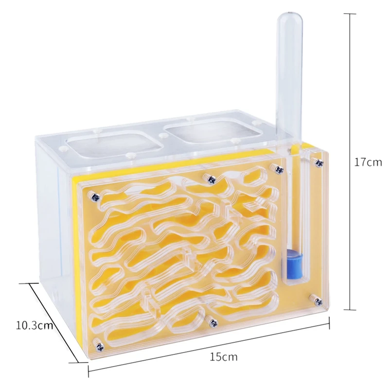 

Hot New Acryl Ant Nest Yellow Color T Design DIY with Feeding Area Ant Nest Pet Mania for House Ants Box