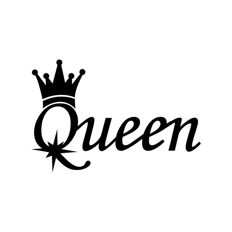 

Funny QUEEN Vinyl Car-Stickers for Car Window Bumper Trunk Auto Laptop Motorcycle Uv Protection Vinyl Car Decoration 15*10cm