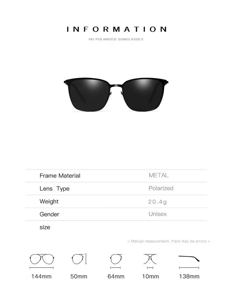 Мужские винтажные Поляризованные солнцезащитные очки из сплава Классические брендовые солнцезащитные очки с покрытием линзы для вождения для мужчин/женщин De Sol