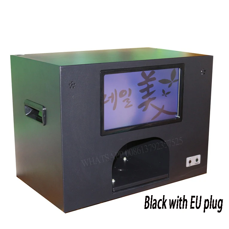 BLACK EU plug Инструмент для ногтей, принтер для ногтей, машина для печати 5 ногтей одновременно - Цвет: BLACK EU plug