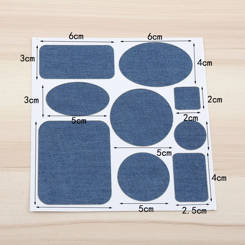 12pcs Clothing Thermoadhesive Patches Iron On Jeans Knee Repair Patch For  Fabric Self Adhesive Denim Patches for Clothing - AliExpress