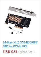 NVMe PCIe x4 x2 M.2 NGFF SSD к PCI Express x1 адаптер для конвертера PCIe x1 к M.2 новое поступление