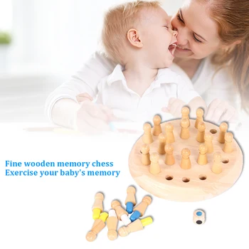 

Wooden Memory Match Stick Chess Interest Training Intelligence Development Fun Board Game Puzzle Toys Kids Educational Toys