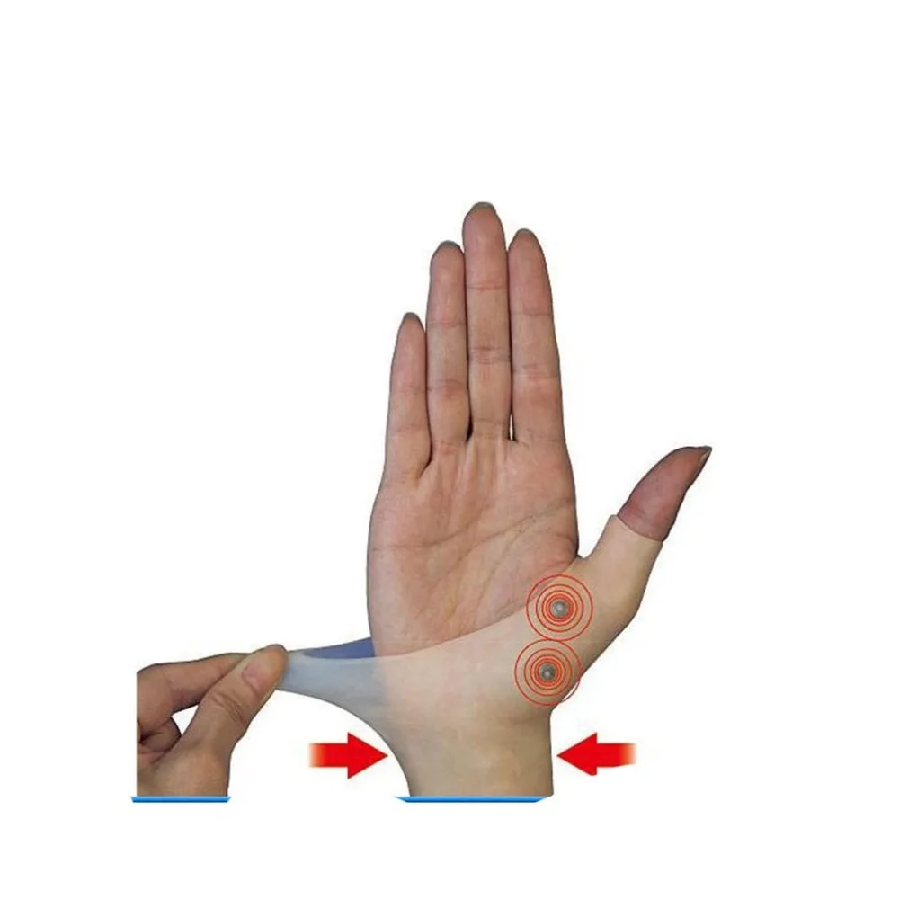 Магнитная терапия, перчатки для поддержки запястья рук и большого пальца, силиконовый гель, корректор давления при артрите, массажные перчатки для облегчения боли, горячая распродажа