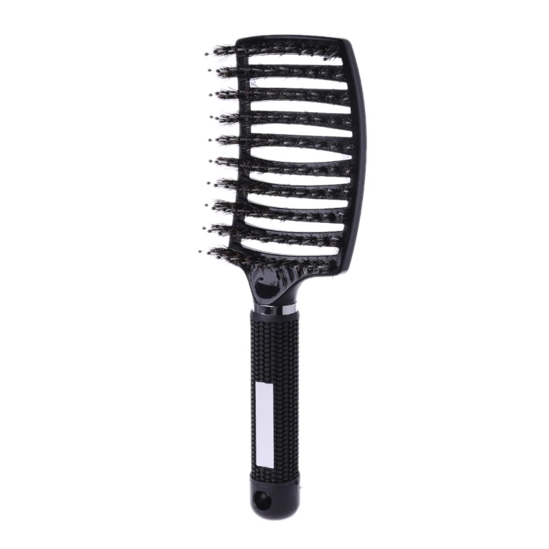 Salon Professional Bristle Nylon Hairbrush Scalp Massage Comb Wet Hair Brush 3