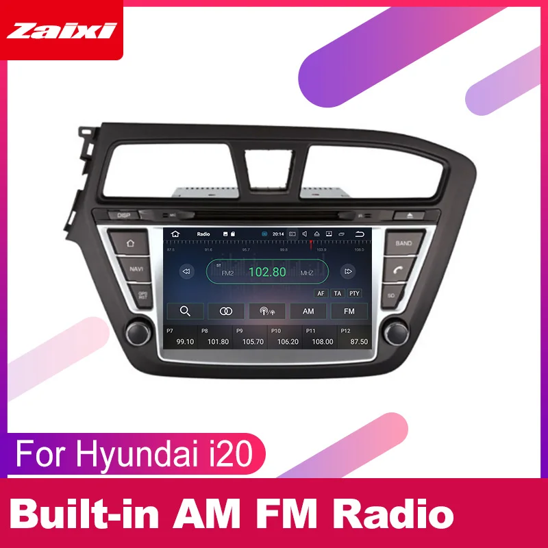 ZaiXi для Hyundai i20 Elite i20 2014 ~ 2019 LHD Автомобильный Android мультимедийная система 2 DIN Авто DVD плеер GPS Navi навигация радио WiFi ZaiXi для Hyundai i20 Elite i20 2014 ~ 2019 LHD Автомобильный Android мультимедийная система 2 DIN Авто DVD плеер GPS Navi навигация радио WiFi