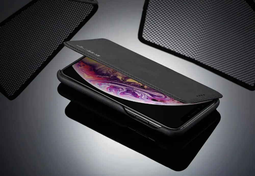 Роскошный кожаный чехол-книжка для iPhone 11 Pro Max 11 Pro, Жесткий Чехол из поликарбоната со слотом для карт, кожаный чехол-сумка для iPhone XS Max XR XS X 7 8 6S Plus