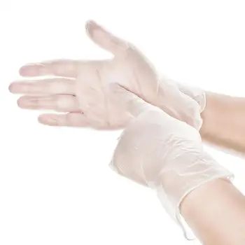 

50pcs Transparent PVC Disposable Gloves Powder-Free Protective Glove Dishwashing Kitchen Cleaning Tool
