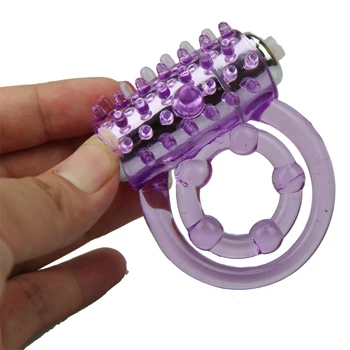 double Penis Rings vibrattor for man delay cockring Enhance lasting Cock ball adult sex toys Clitoris stimulate Utensils Massage 5