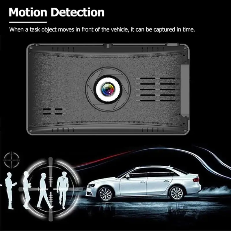 WONVON двойной объектив DVR Автомобильный видеорегистратор HD 1080P сенсорный экран Автомобильная камера для автобуса поток медиа зеркало заднего вида g-сенсор Dashcam