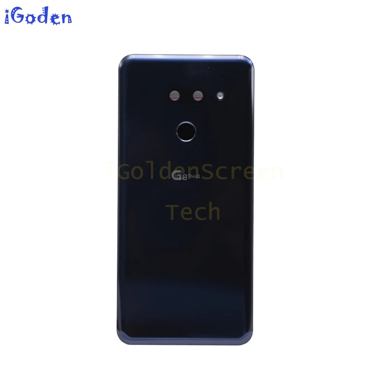 Для LG G8 ThinQ Крышка батарейного отсека двери G820 G820N G820QM7 LMG820UM2 задняя крышка корпуса с пластыревый заменитель части
