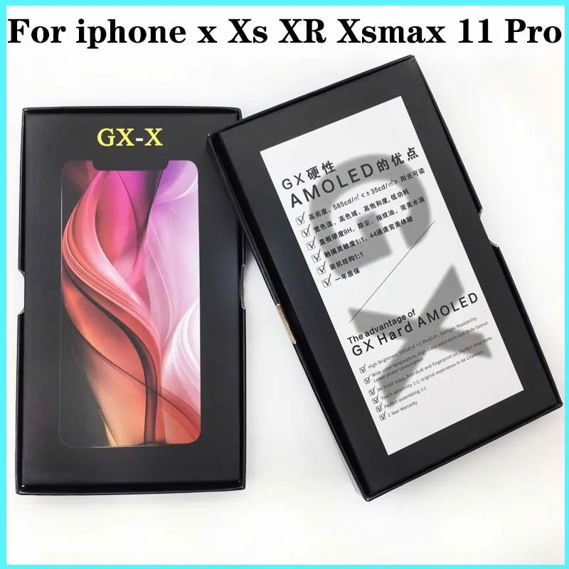 ЖК-дисплей GX для i Phone X XS XR Max дисплей с сенсорным экраном и дигитайзером сменная