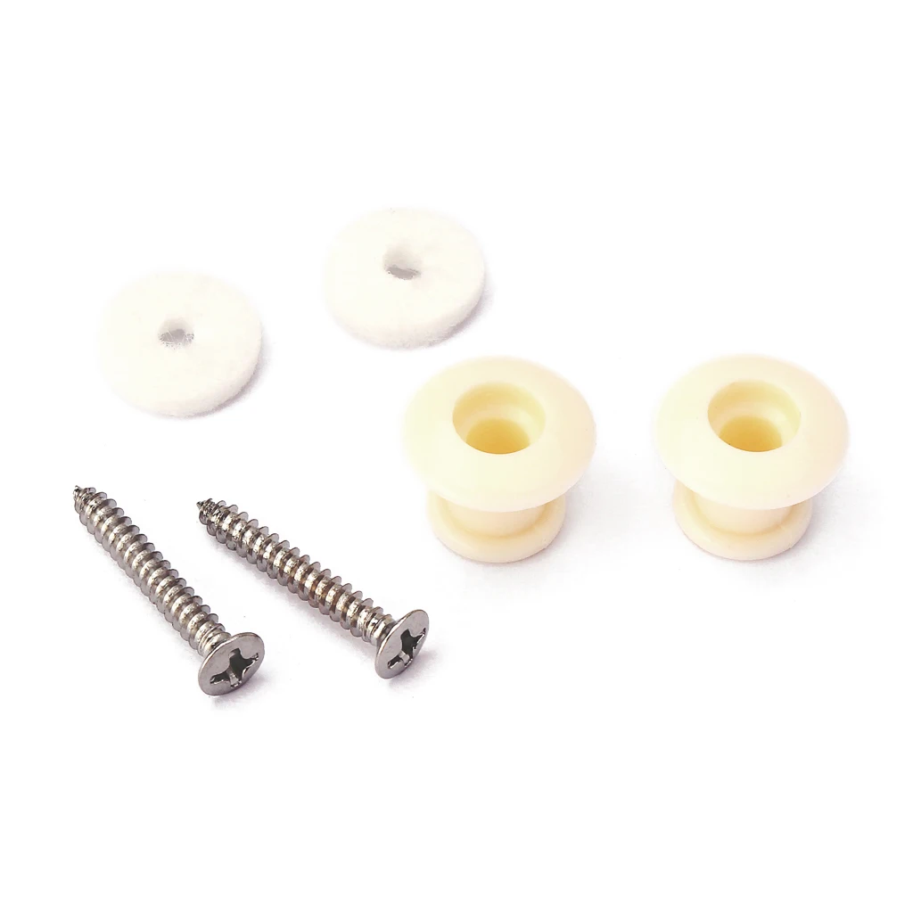 Pack Of 2 ABS  Strap Lock For Acoustic Electric Guitar Musical Instrument Parts