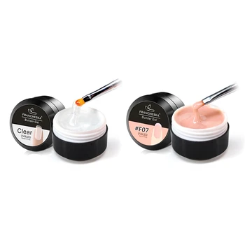 

2 Pcs Francheska Camouflage Gel Builder Gel Quickly Uv Builder Gel Soak Off NailExtension Jelly Poly 10 Colors Clear Pink White