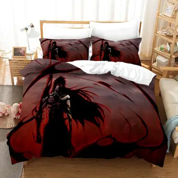 

Comic Bedding Set 2/3 Piece Set Bleach Printing Bedding Set Microfiber Duvet Cover Set Comforter Cover Pillowcases