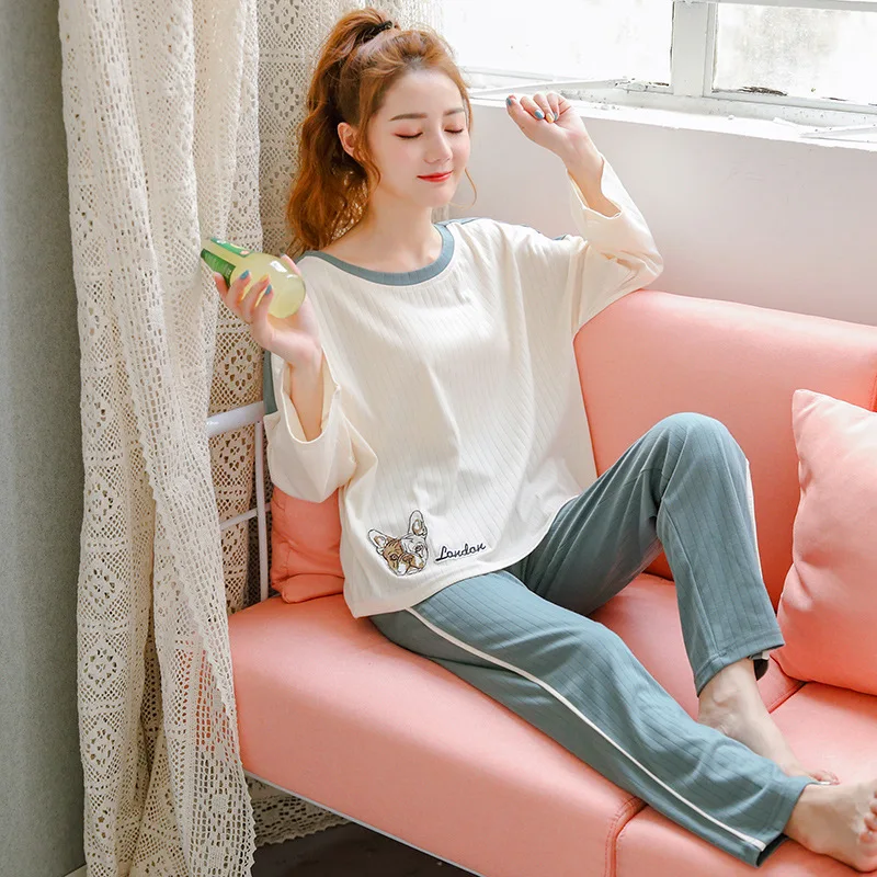 

6696 # Autumn Pajamas WOMEN'S Suit Tracksuit Knitted 6535m-xxl