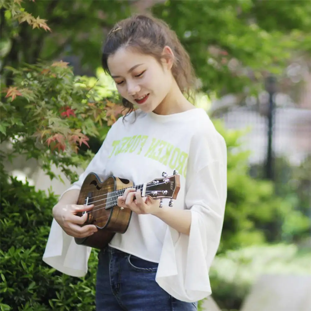 

IRIN Professional four-string ukulele 23/26 inches 18 Frets Walnut Ukulele Hawaiian Small Guitar Hawaii 4 String Guitar