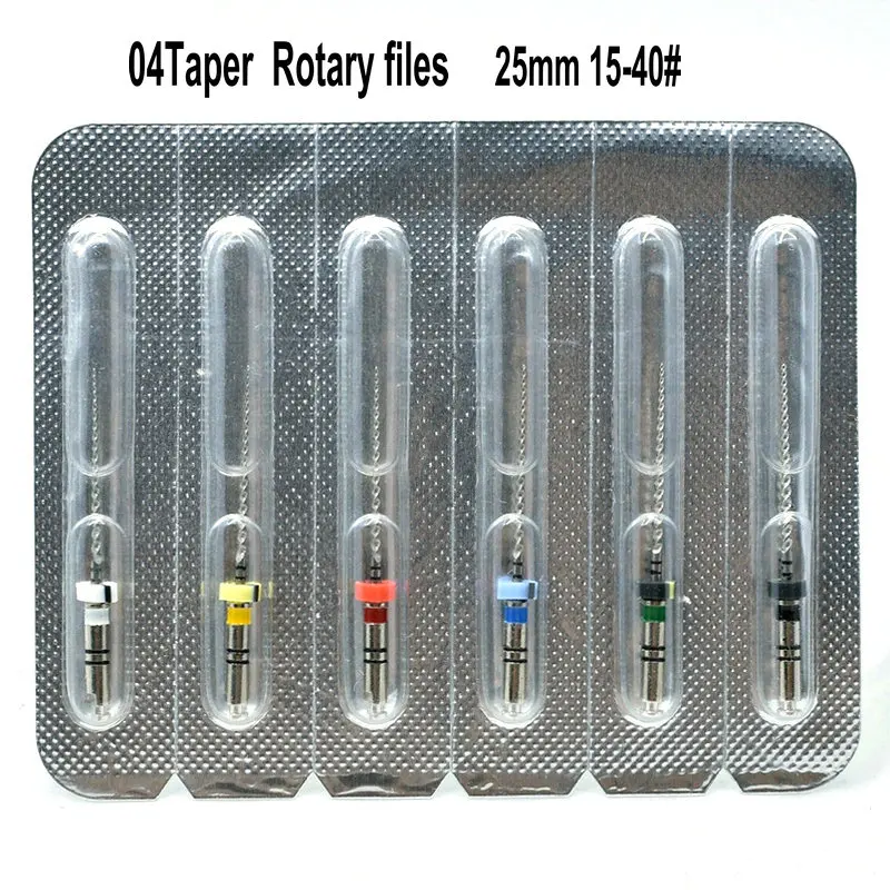 Стоматологические профили 04 роторные напильники endo роторные напильники эндодонтические напильники 25 мм никелевый тианиевый инструмент стоматология