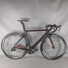 Chiny kolor czerwony kompletny rower szosowy z włókna węglowego, rama rowerowa z zestawem grupowym shi R7000 22 prędkości rower szosowy kompletny rower