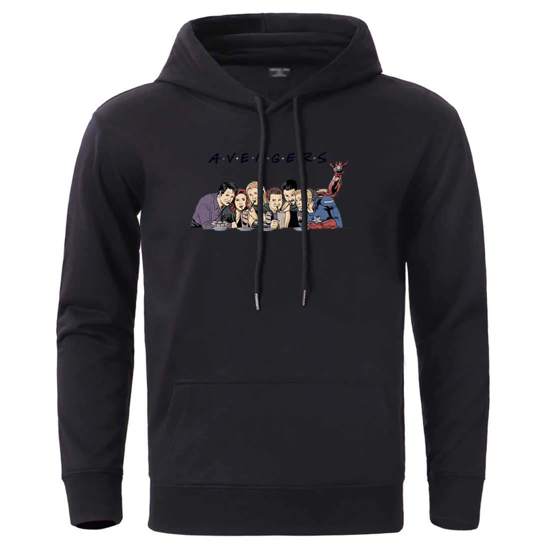 

The Avengers Super Hero Cartoon Hoodies Sweatshirts Fashion Hooded Streetwear Men 2020 Autumn Winter Casual Fleece Sportswear