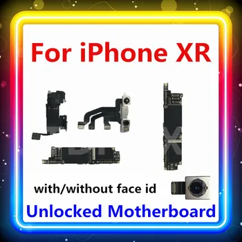 

For iPhone XR Motherboard Without / With Face ID Original Factory Unlock iCloud With IOS Motherboard for iPhone XR 64G/128G/256G